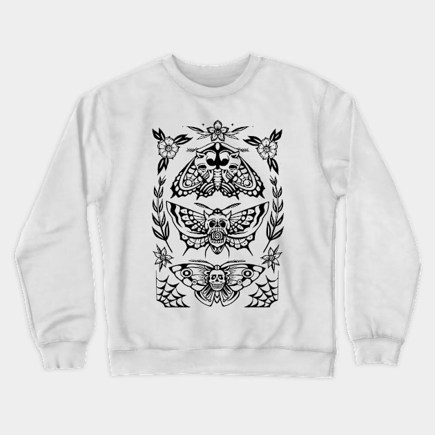 Death Moth Crewneck Sweatshirt by uongduythien@gmail.com